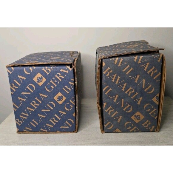 Vintage Johann Haviland Blue Garland Fine China Sugar Bowl & Creamer SET - Picture 2 of 11